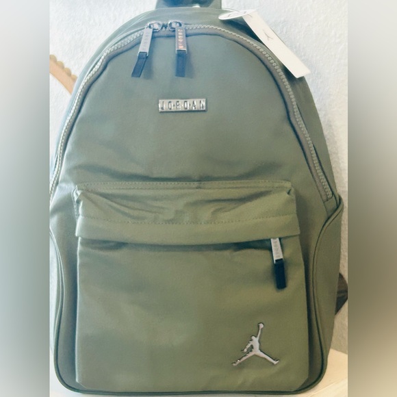 NEW- Air Jordan Olive Green Backpack NWT - Picture 4 of 16